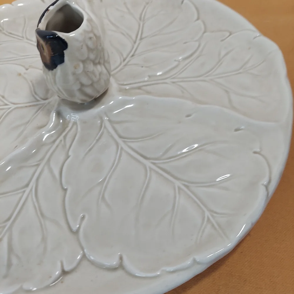 Vintage Otigari Owl Appetizer Toothpick Holder Tray 10" Round - Picture 3 of 11